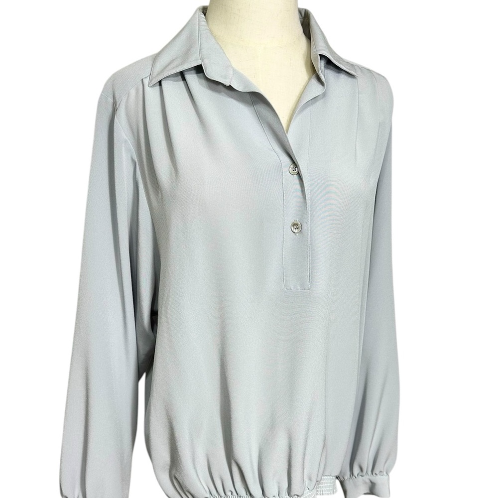 VTG Draper’s & Damon’s gray blouse size 12-Large